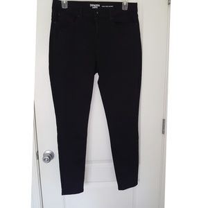 Black high-rise skinny jeans